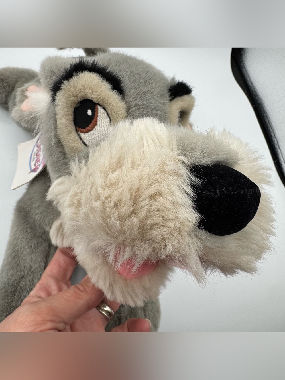 Vintage Disney Store Lady and the TRAMP Puppy Dog Plush Stuffed Animal Toy 12”